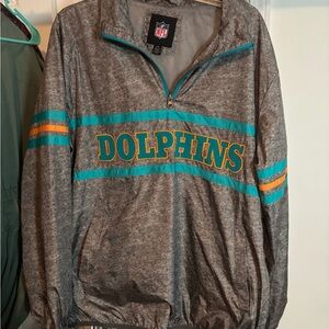 NFL Gray and Teal Zip-Up Jacket